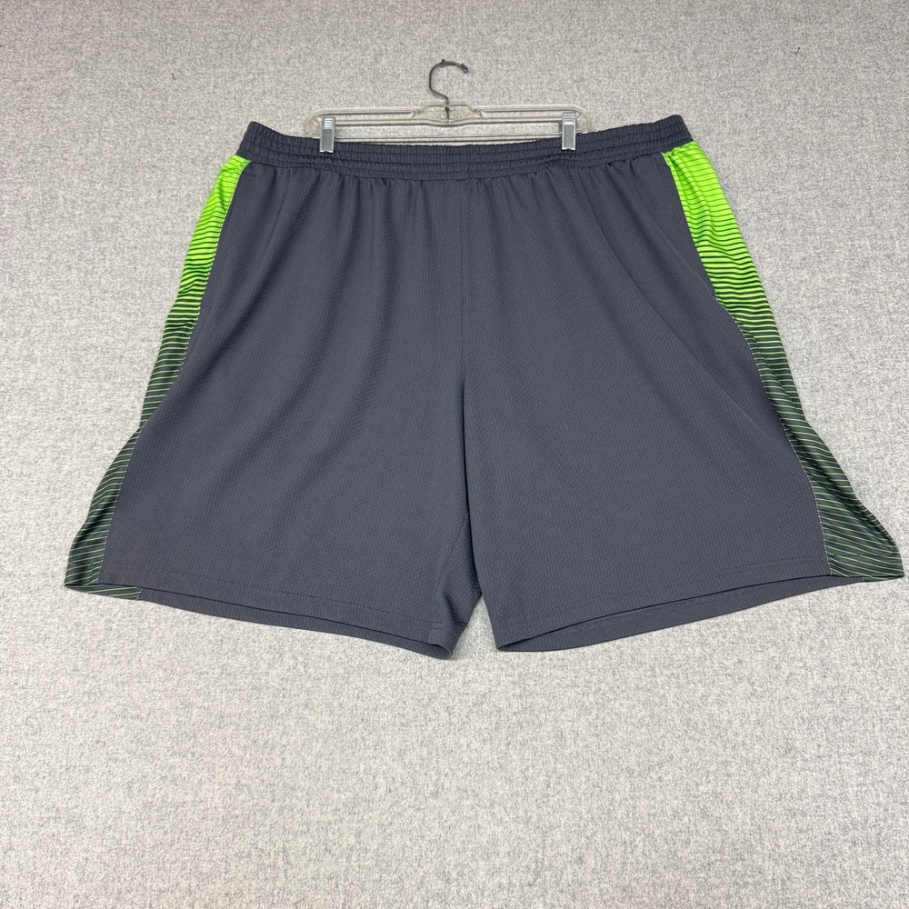 The Foundry Supply Co | Athletic Shorts | 3XL | Gray Lime Green | Mesh Elastic